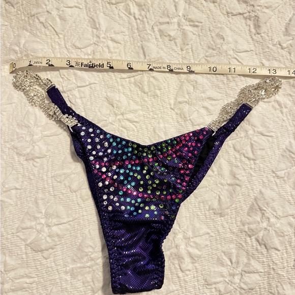 Sequin Bikini Set with Crystal Straps - Picture 8 of 10